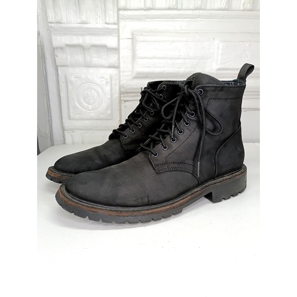 Thursday Boot Co. Hero Men's 12 Black Nubuck Laced Combat Ankle Boots